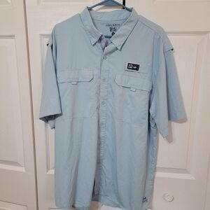 Pelagic Light Blue Men's Fishing Guide Shirt